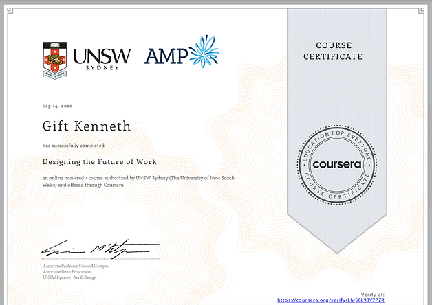Gigi Kenneth certification