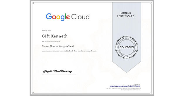 Gigi Kenneth certification