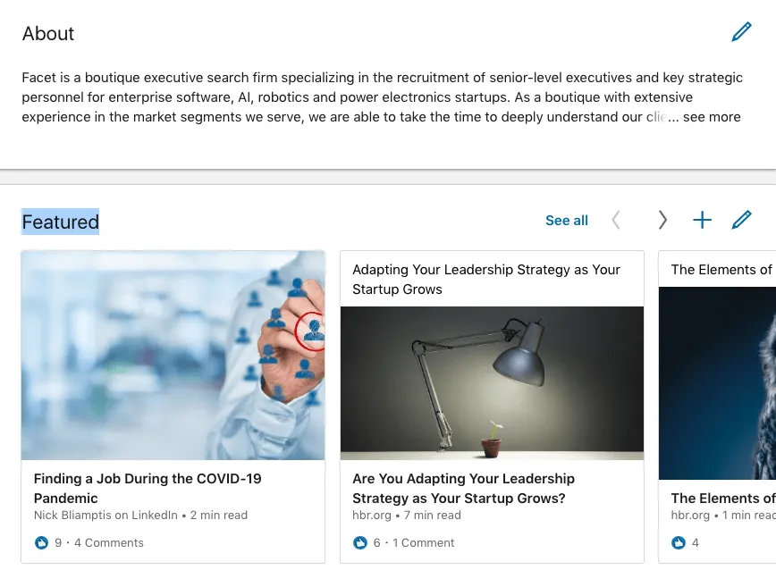 Source: How To Use the LinkedIn Featured Section To Create A Great Profile
