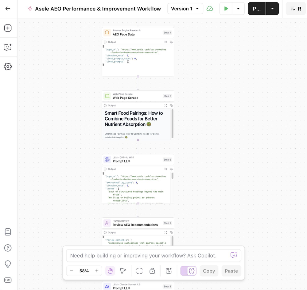 I Built an AI Workflow on AirOps to Fix Asele's Invisible Content Problem, Here's Exactly How It Works