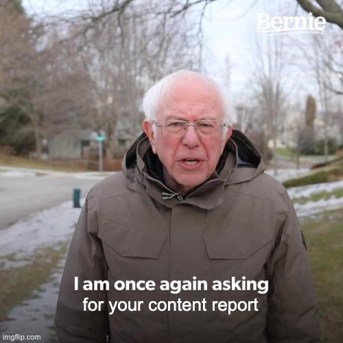 So you just became a content marketer. Now you have to report numbers