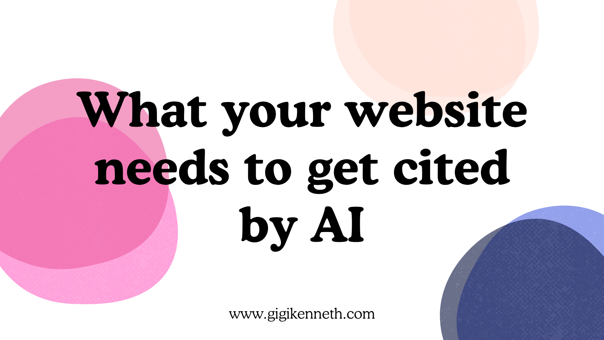 The technical GEO stack: what your website needs to get cited by AI