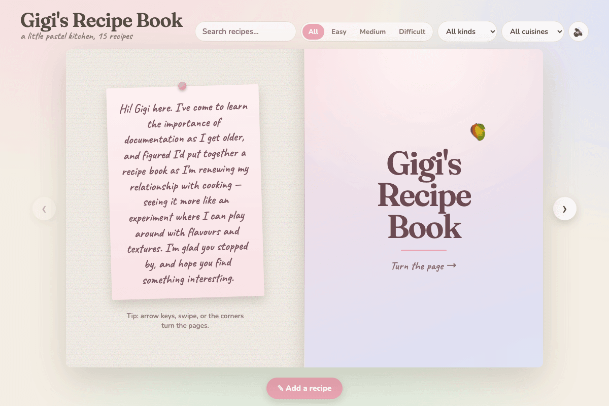 Gigi's Recipe Book