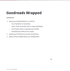 Goodreads Wrapped