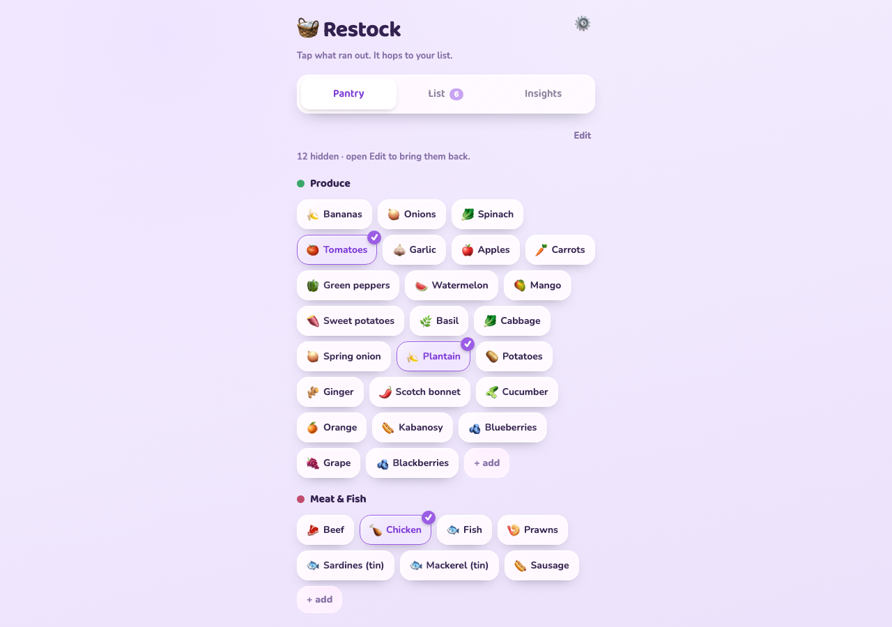 Restock